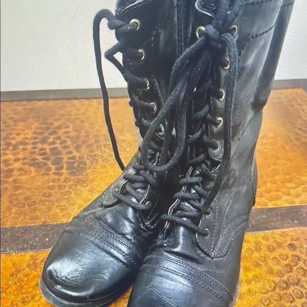Nocona Black Heeled Boots
